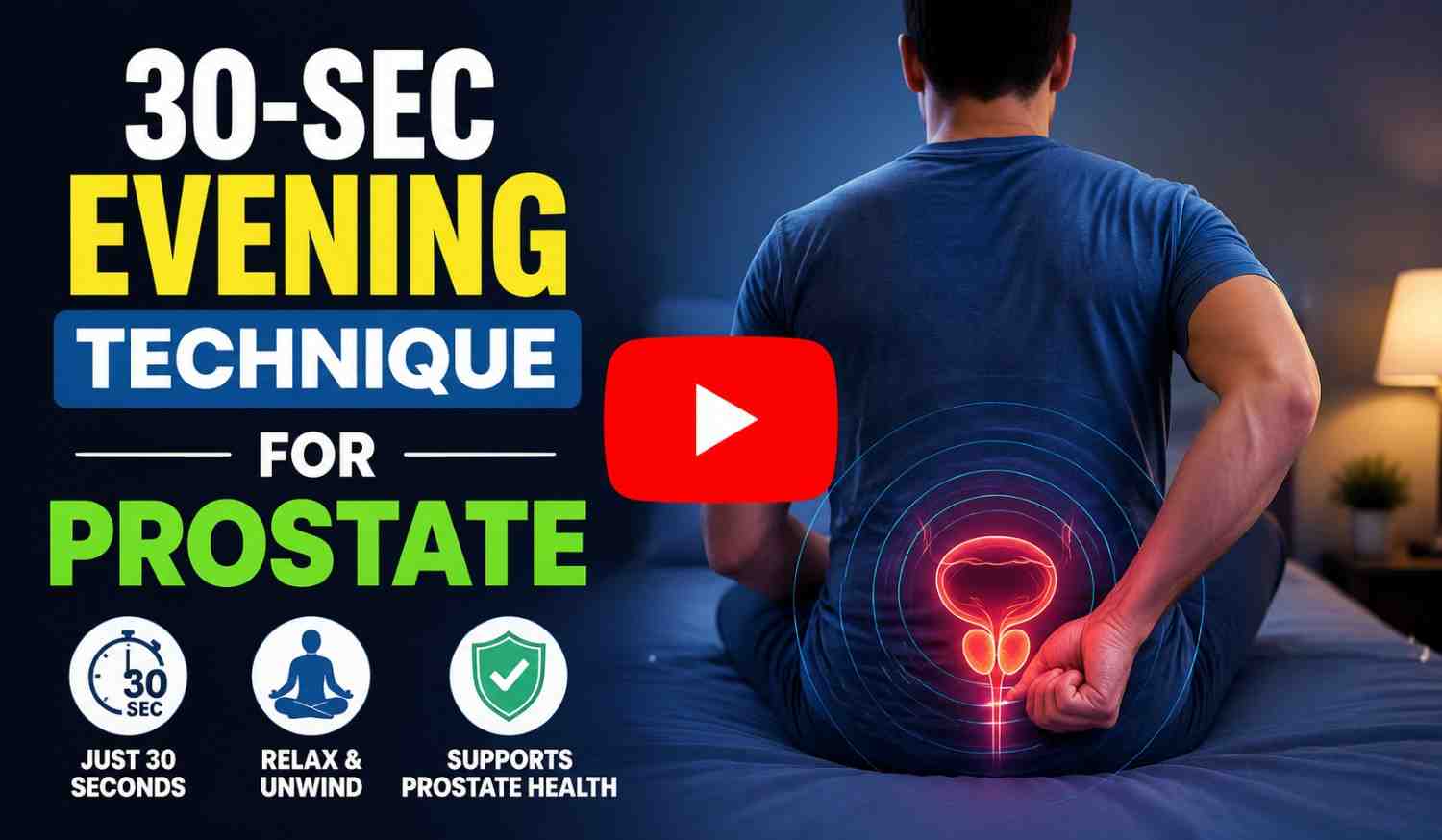 30-Sec Evening Technique for Prostate Health