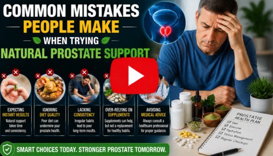 Common Mistakes People Make When Trying Natural Prostate Support