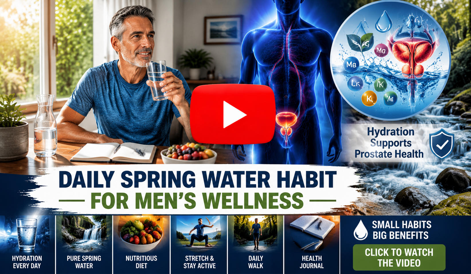 DAILY SPRING WATER HABIT FOR MEN’S WELLNESS