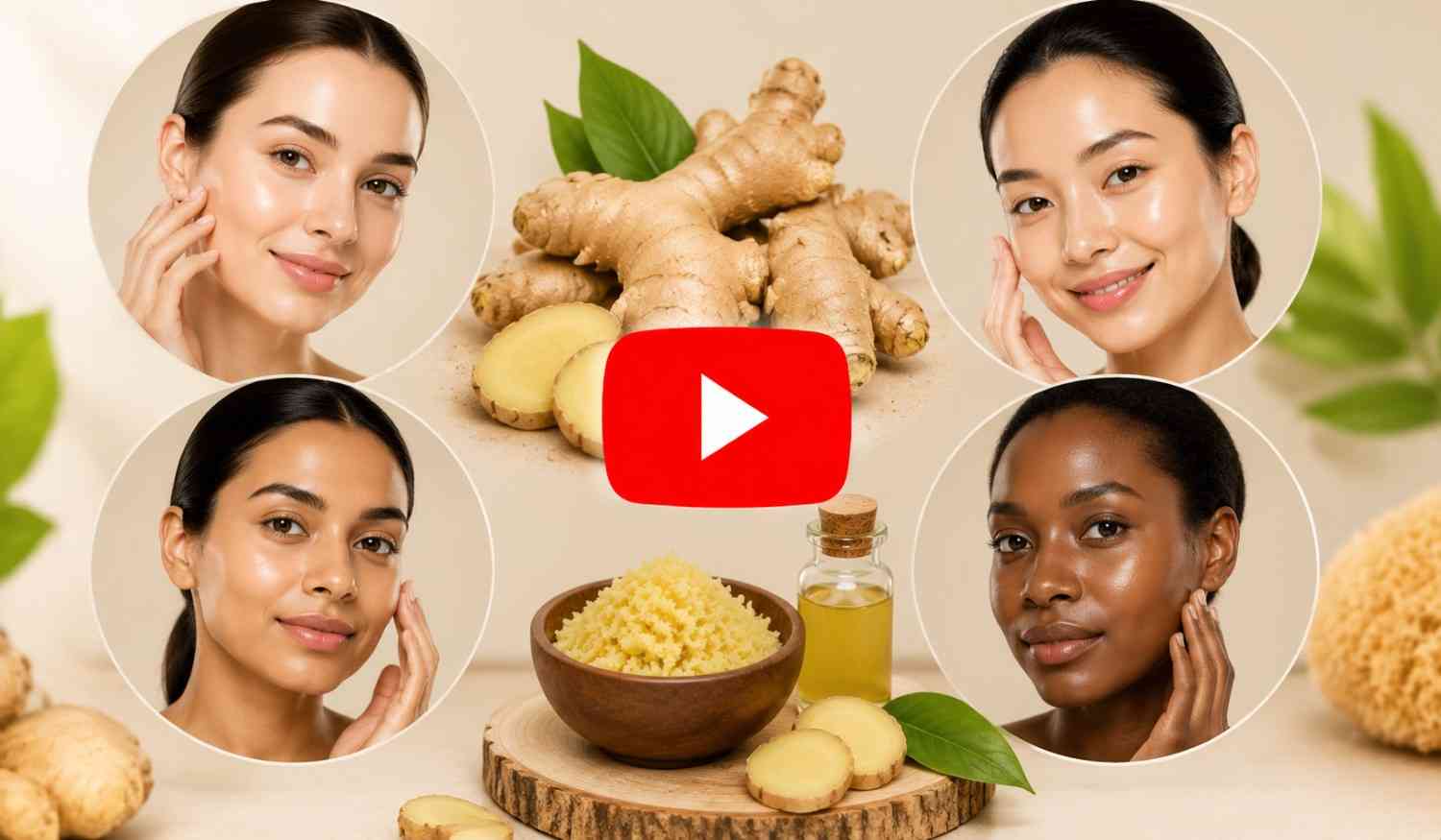 How Ginger May Support Different Skin Types