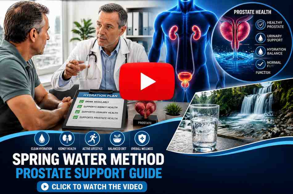 SPRING WATER METHOD EXPLAINED FOR PROSTATE SUPPORT.