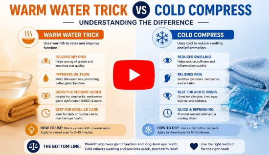 Warm Water Trick vs Cold Compress