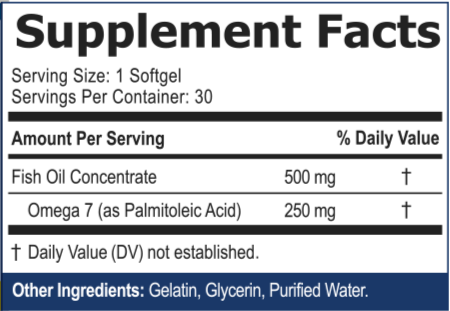 Ultra Omega Burn supplement Facts